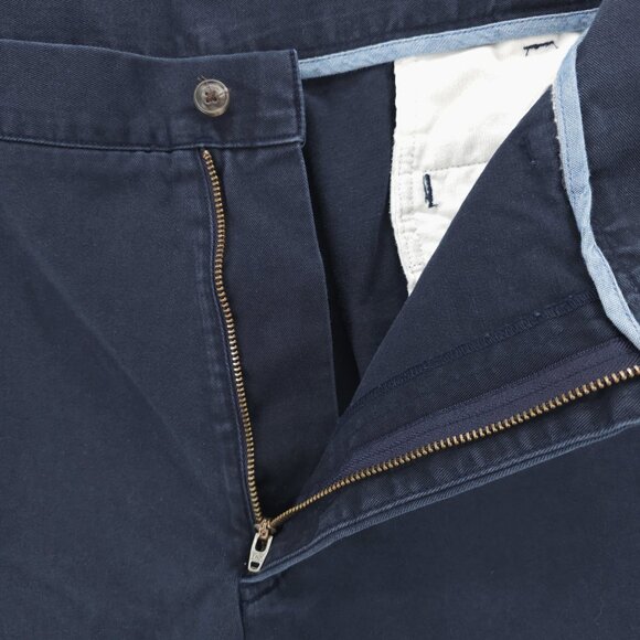 POLO RALPH LAUREN Navy Blue Chino Shorts 100% Cotton 9" Inseam Size 42 - Picture 3 of 6
